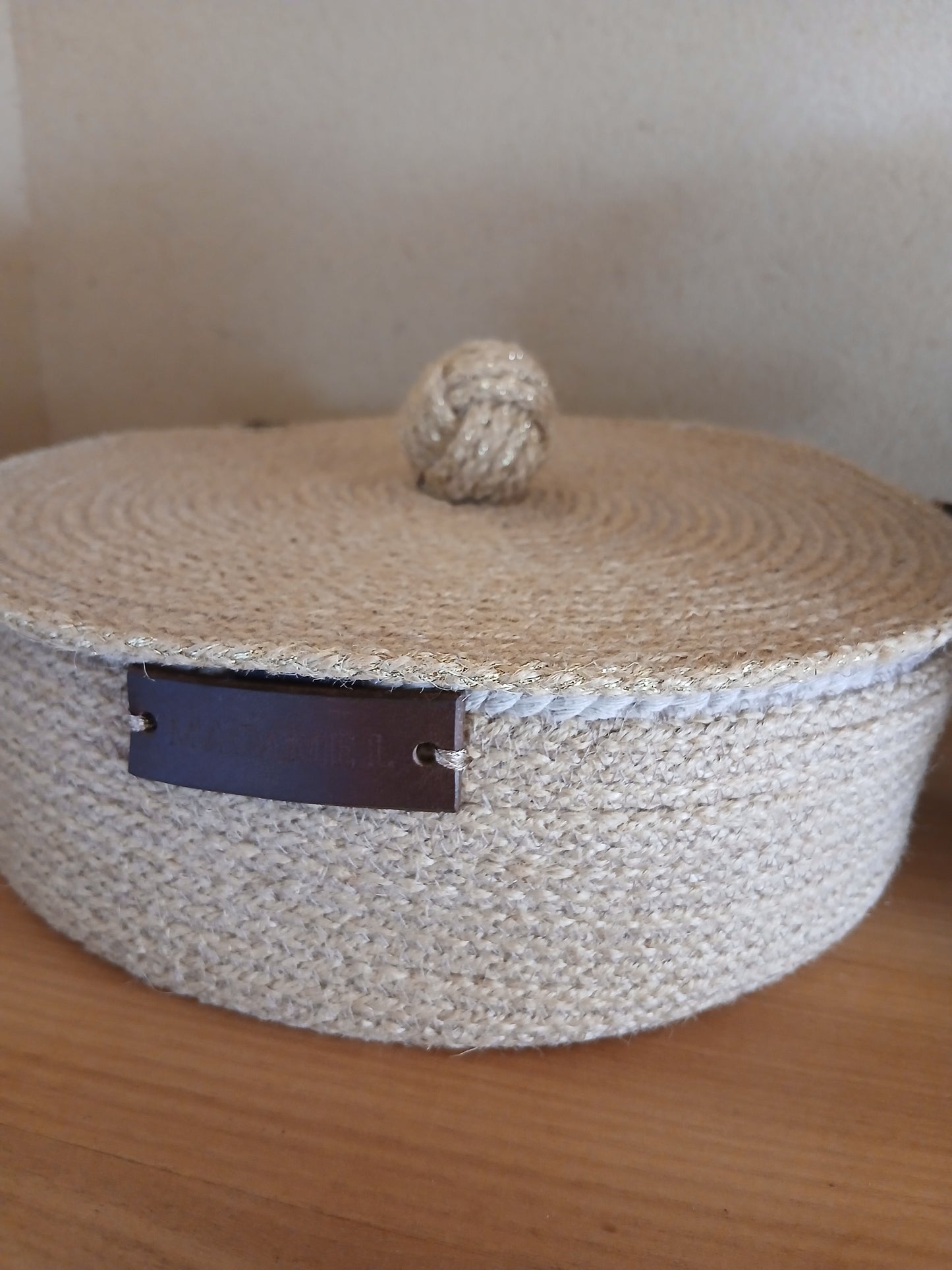 Corbeille Signature — Jute Naturelle & Touline Artisanale
