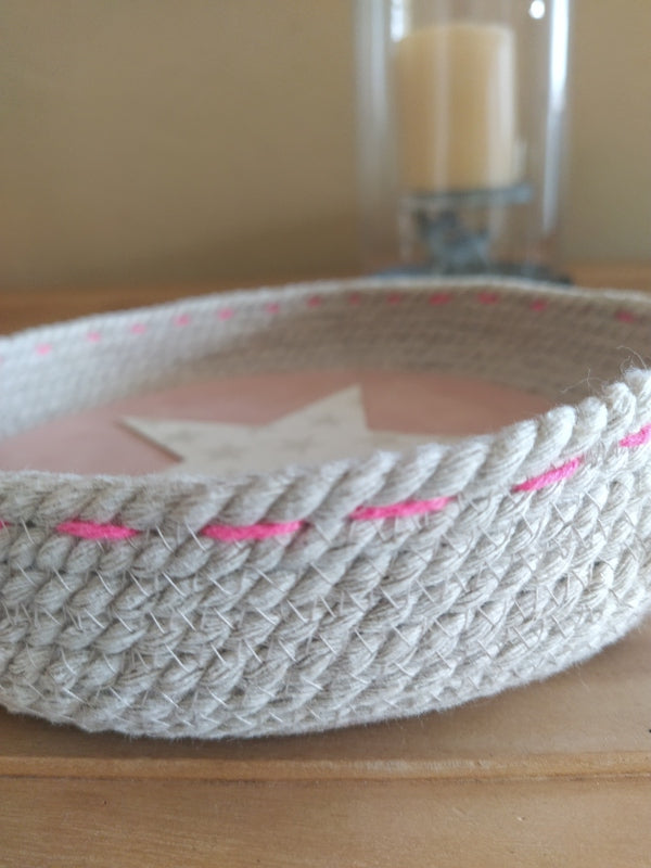 Petite Corbeille en Corde de Coton pour Chambre d'Enfant