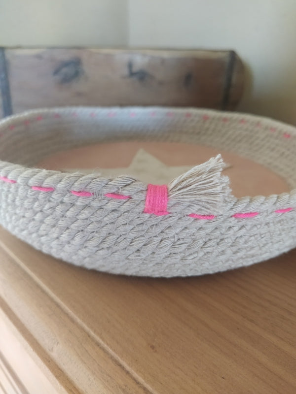 Petite Corbeille en Corde de Coton pour Chambre d'Enfant
