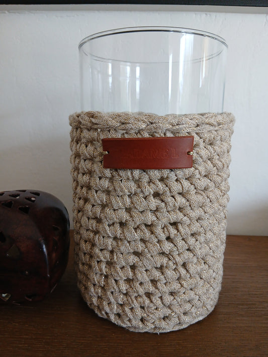 Vase Habillé Petit Modèle — Coton & Reflets Dorés