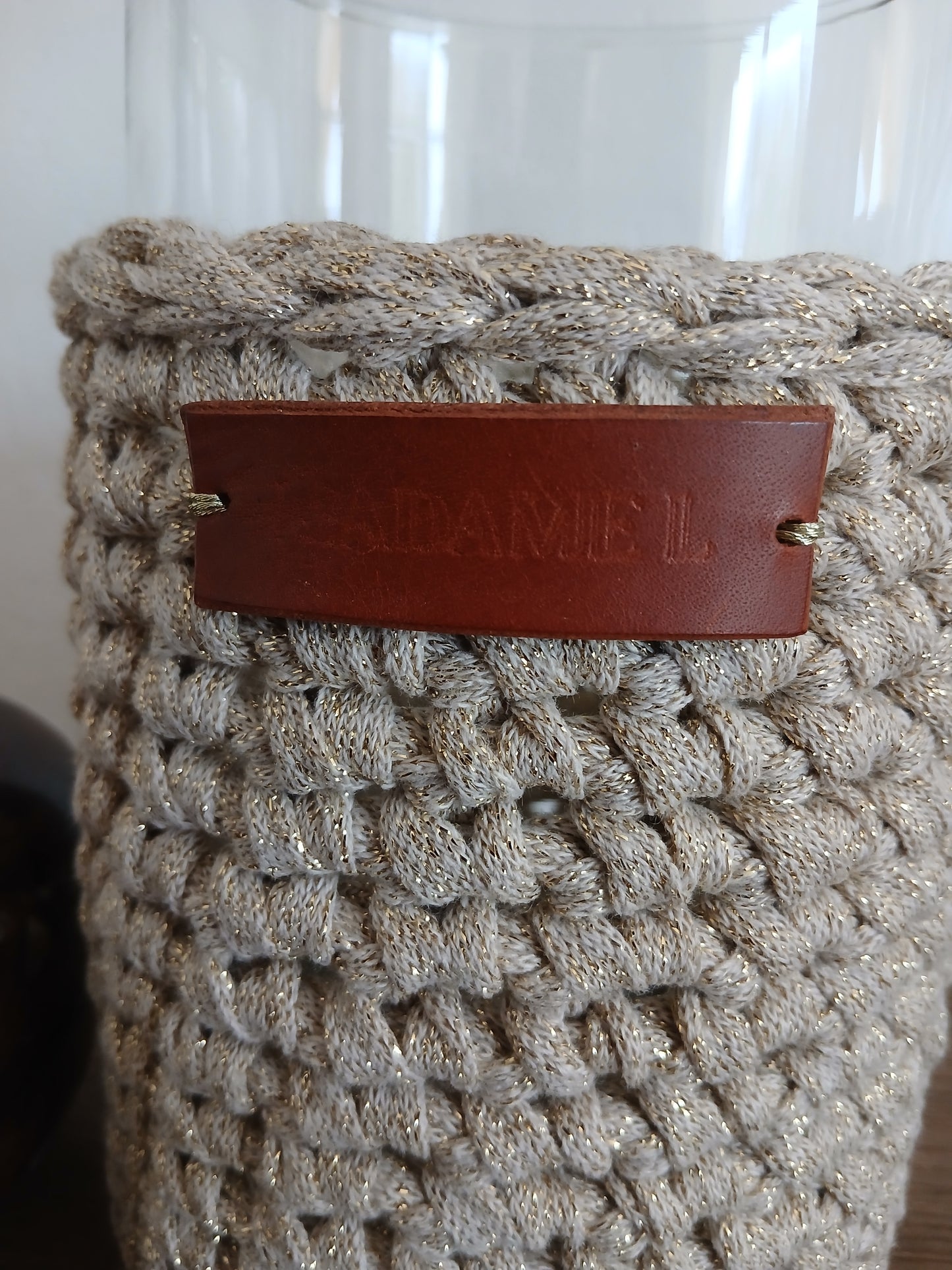 Vase Habillé Petit Modèle — Coton & Reflets Dorés