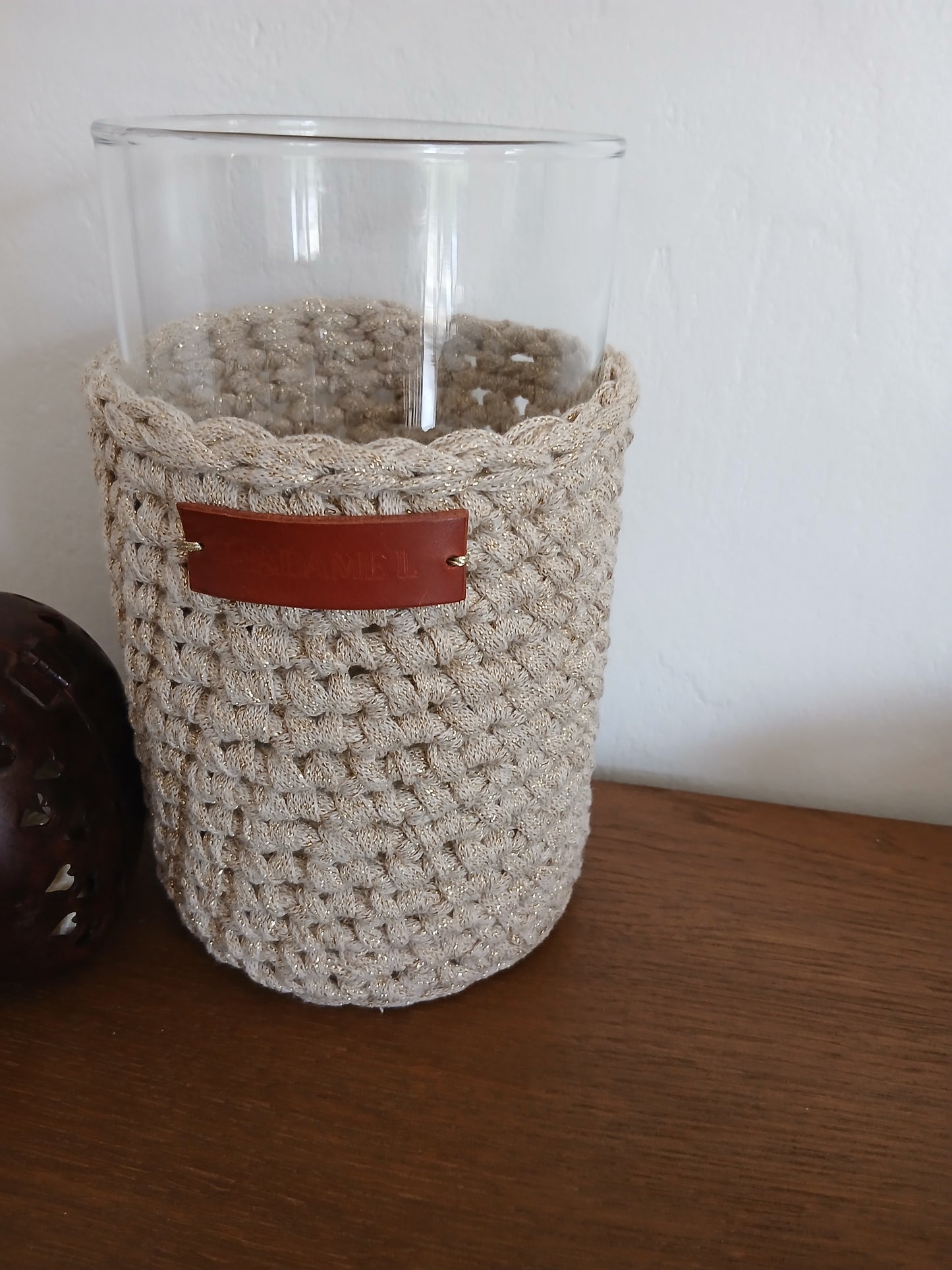 Vase Habillé Petit Modèle — Coton & Reflets Dorés