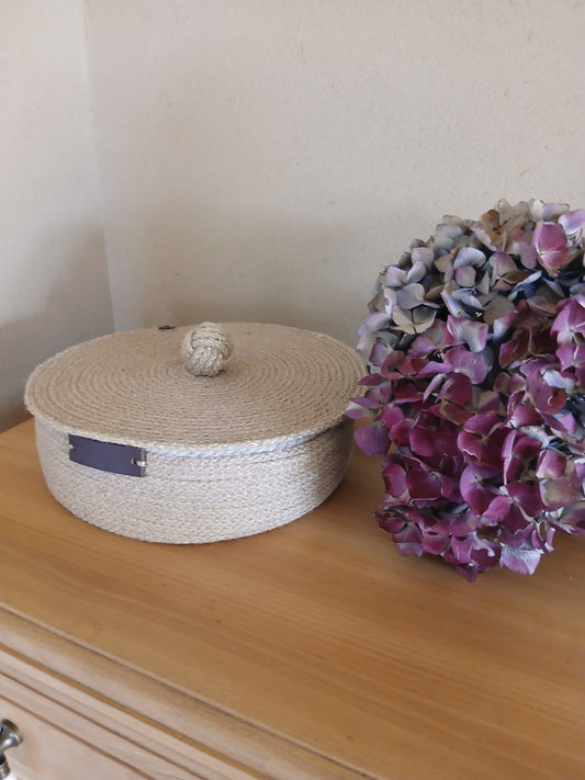 Corbeille Signature — Jute Naturelle & Touline Artisanale