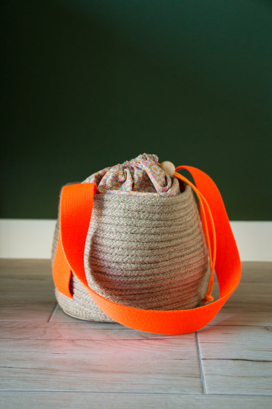 Panier de Plage en Corde de Jute