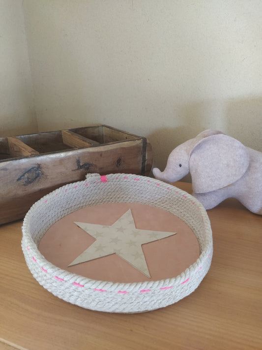 Petite Corbeille en Corde de Coton pour Chambre d'Enfant
